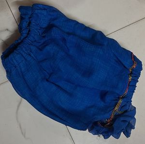 Blue Crop Top