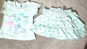 Infants Dots Top And Skirt - Size 16