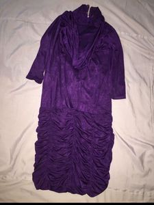 Winter purple dress