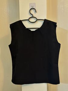 Black Sleeveless Blouse