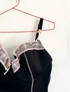 Y2K Gothic Black Corset Top