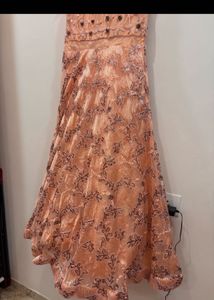 🆕 Peach Bridal Gown