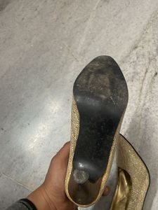 Golden Sparkle Heels