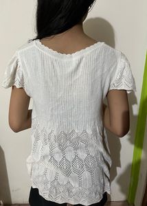 White Knit Mini Dress