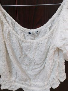 White Crop Top