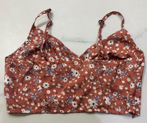 Floral Print Crop Top