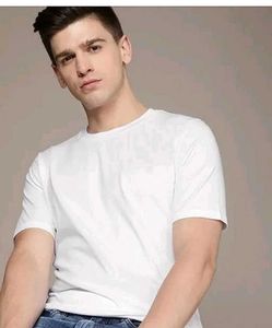 Classic White Crew Neck Tee