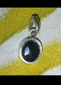 pure silver Black onyx pendant