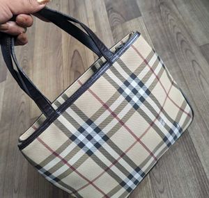 Burberry Plaid authentic hand bag