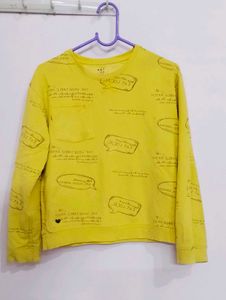 Yellow Printed T-Shirt