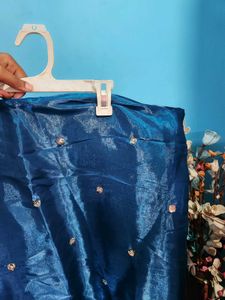 Blue Dress Saree