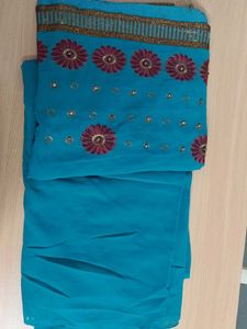 New Saree With Blouse