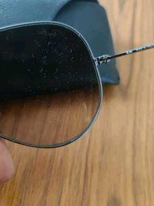 Ray Ban Aviators In Brown Ombre Shade