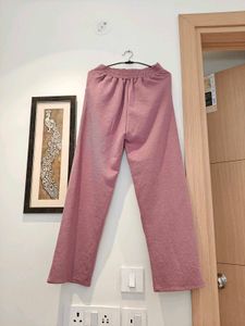 Stylish Pink Wide Leg Trousers