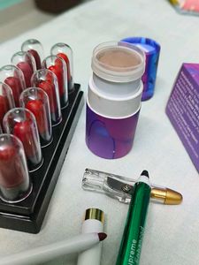 Mini Lipstick, Lipliner,Kajal, Foundation