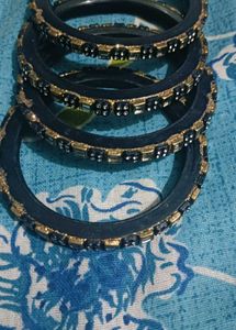 Black Stone  Bangles