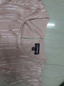 Elegant Pink Striped Dress