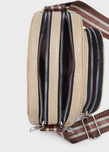 Caprese Medium Croc Textured Sling