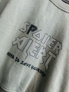 Spoiler Alert Graphic Sweatshirt