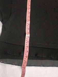 Elegant Black Layered Top