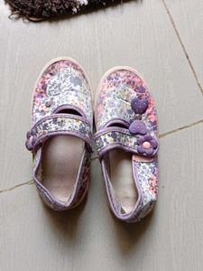 Girls Floral Slippers