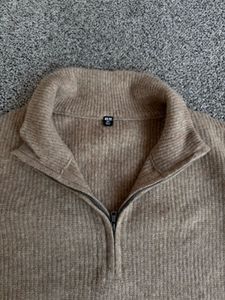 Uniqlo Quarter Zip Knit Sweater