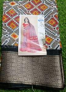 Ethnic Patterned dola Saree
