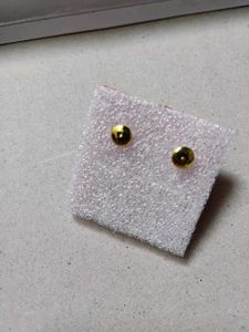 Gold &amp; Black Jhumka Earrings