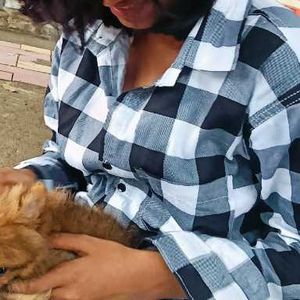 Checked Button-Down Shirt