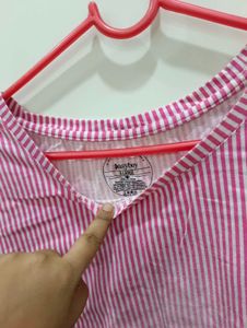 Striped Short Sleeve Top