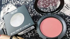 Mac Powder Blush With Bobbi Brown Lipstick