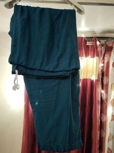 Teal Embroidered Kurta Pant 34- 36B