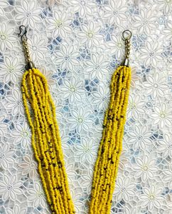 YELLOW BEADED NECKLACE 💛