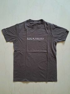 Solid Print Men's Brown T-Shirt