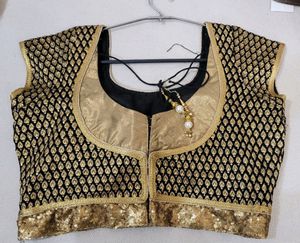 golden handwork blouse