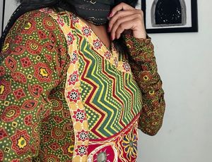Ajrak Cotton Kurti With Duppatta