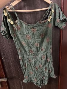 Olive Green Romper