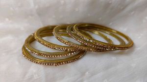 Golden Bangle Set of 6