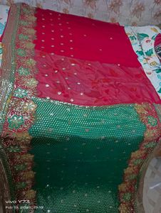 Gujarati Style Saree Sequence Work (Multi)