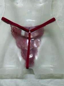 Red Lace Thong