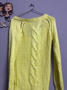woolen yellow sweater