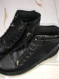 Black Leather Boots