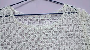 Net White Stylish Shrug