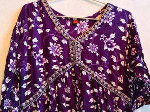 Alia- Cut Floral Print Kurta