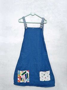 Custom Denim Knee-Length Dress – Small Size (Brand
