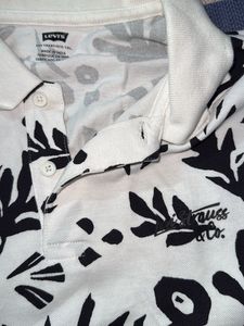Patterned Polo T-Shirt