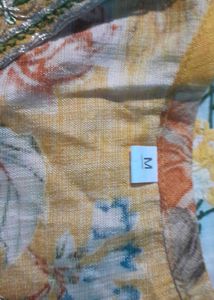 Yellow Flower woman Kurti