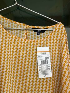 Beautiful Yellow Top With Tags