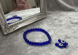 Blue Beaded Bracelet