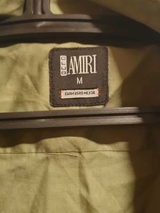 Amiri Olive Shirt